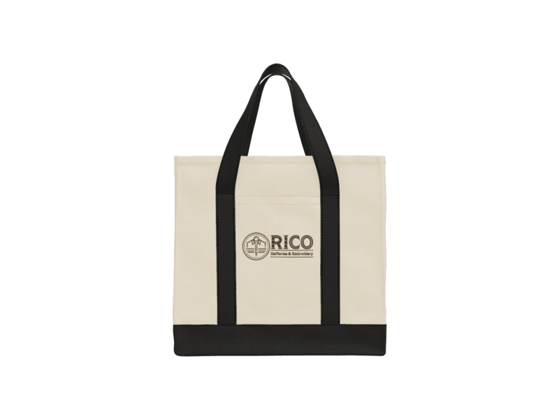 Cotton Canvas Two-Tone Tote