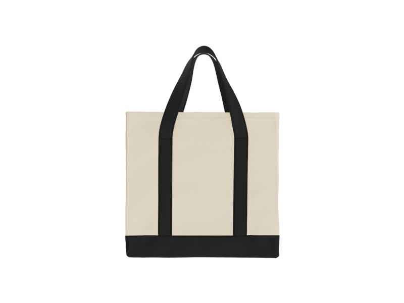 Cotton Canvas Two-Tone Tote